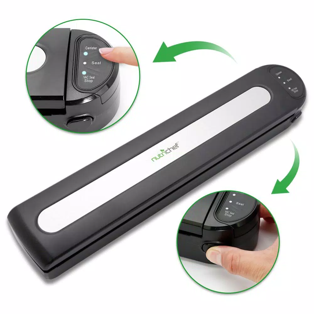 Hot Sale β NutriChef White Kitchen Food Vacuum Sealer β Compact Electric Air Sealing Preserver System With Reusable Vacuum Food Bags π - Image 2