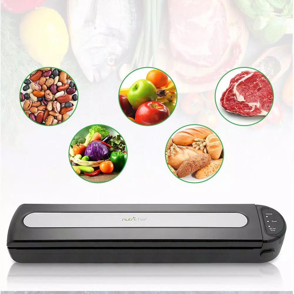 Hot Sale β NutriChef White Kitchen Food Vacuum Sealer β Compact Electric Air Sealing Preserver System With Reusable Vacuum Food Bags π - Image 3