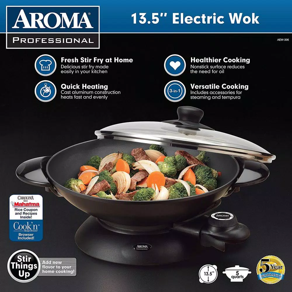 Best Pirce β€οΈ AROMA Electric Wok π - Image 4