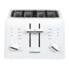 Wholesale 🧨 Cuisinart Compact 4-Slice White Wide Slot Toaster With Crumb Tray 👍