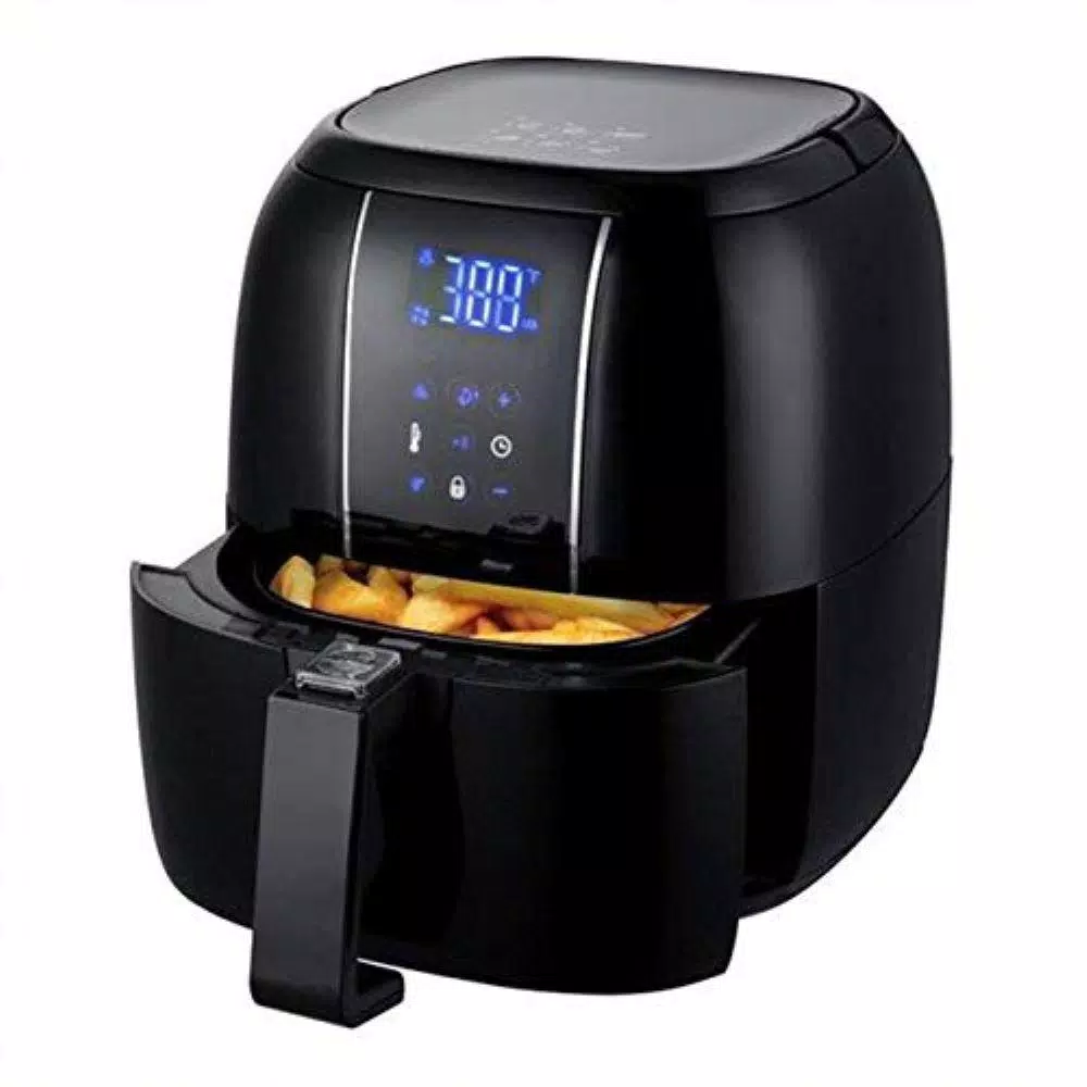 Outlet π― Ovente 3.2 Qt. Black Air Fryer Grill Pan And Non-Stick Frying Basket Auto Shut-Off 6 Cooking Presets Touch Sensor π₯