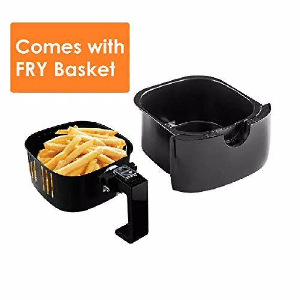 Outlet π― Ovente 3.2 Qt. Black Air Fryer Grill Pan And Non-Stick Frying Basket Auto Shut-Off 6 Cooking Presets Touch Sensor π₯ - Image 2