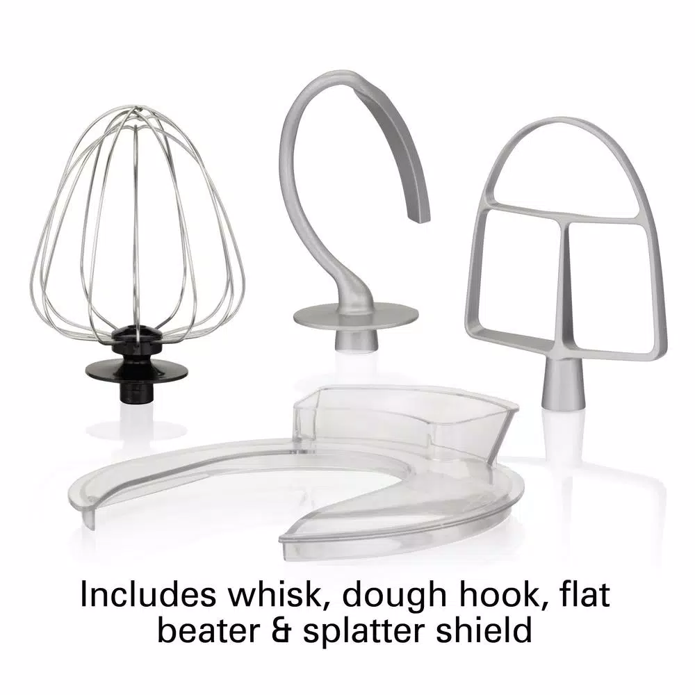 Cheapest 🌟 Hamilton Beach 4 Qt. 7-Speed Stainless Steel Stand Mixer With Flat Beater, Dough Hook And Whisk ✔️ - Image 2