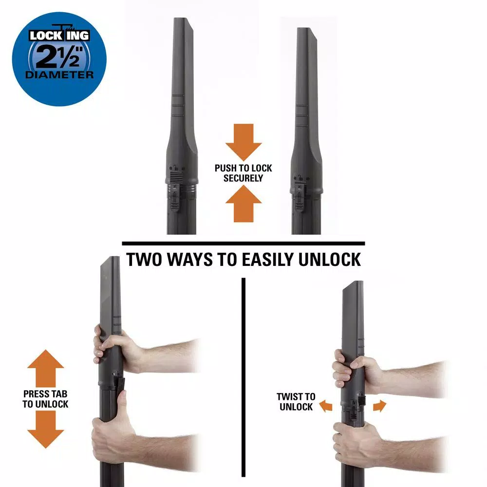 Outlet 𧨠RIDGID 2-1/2 In. Locking Accessory Crevice Tool For RIDGID Wet Dry Vacs β - Image 4